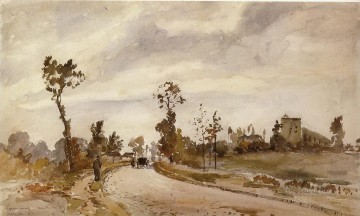 camino a saint germain louveciennes 1871 Camille Pissarro Pinturas al óleo